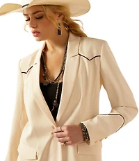 Ariat Parton Contrast Trim Western Blazer