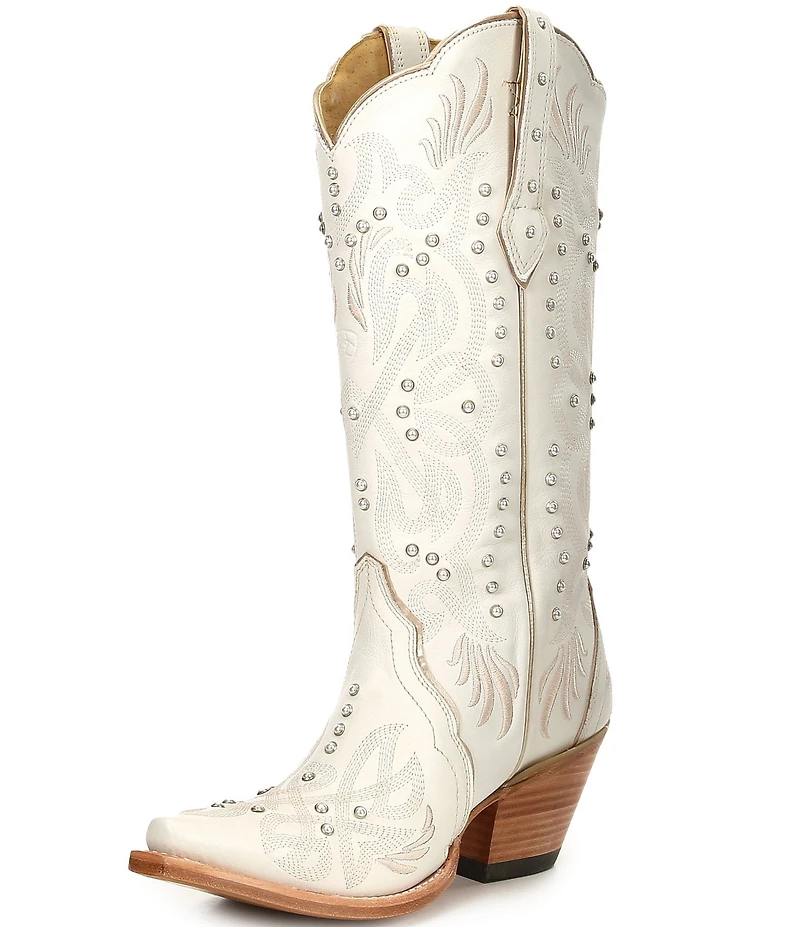 Ariat Women's Pearl Leather Studded Embellished Western Boots