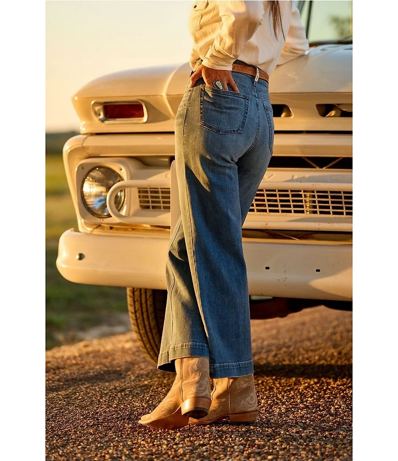 Ariat Perfect Rise Jazmine Wide Leg Crop Jeans