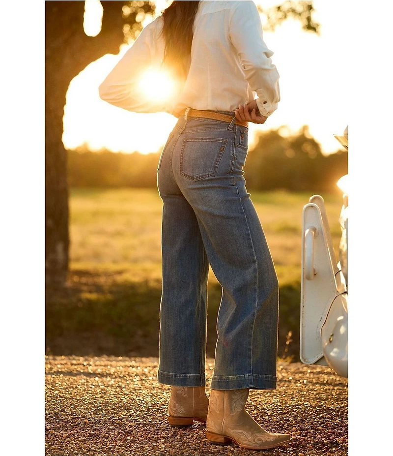 Ariat Perfect Rise Jazmine Wide Leg Crop Jeans