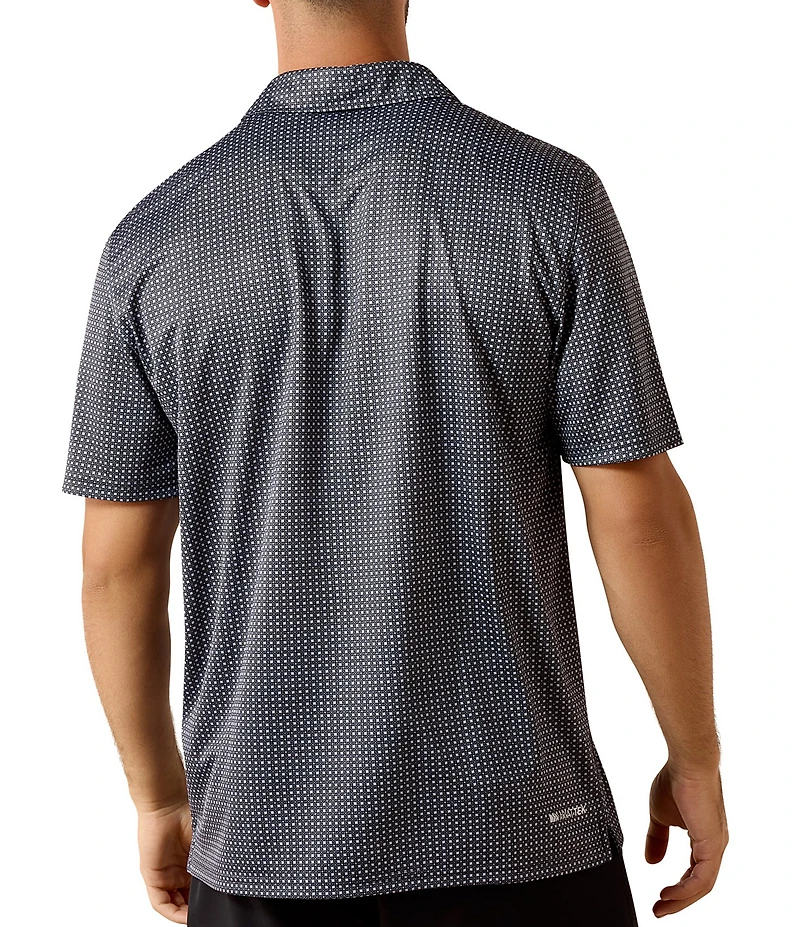 Ariat Pinwheel Geometric Printed Short Sleeve Polo Shirt