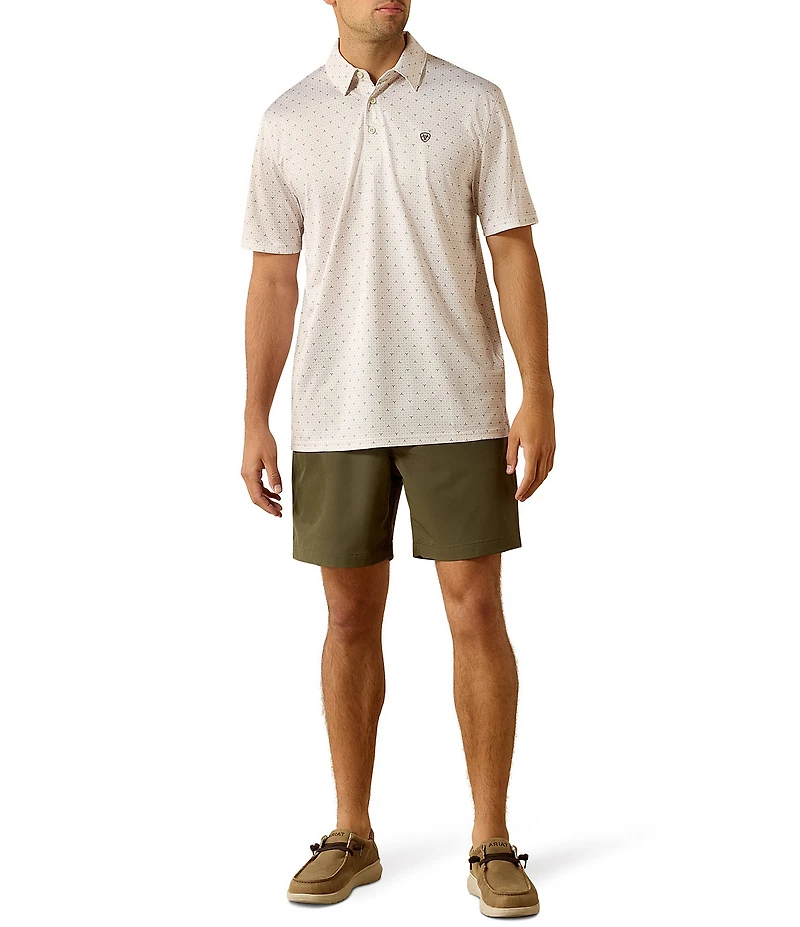 Ariat Printed Short Sleeve Polo Shirt