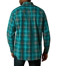 Ariat® Pro Series Bear Long Sleeve Classic Fit Plaid Woven Shirt