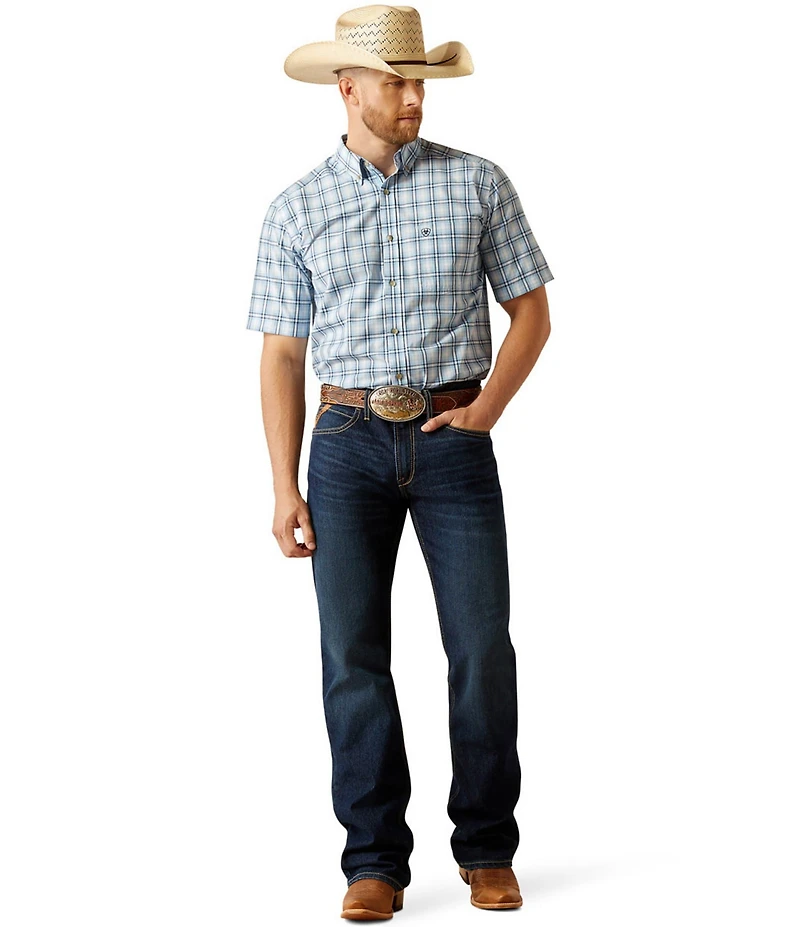 Ariat Pro Series Plaid Short Sleeve Woven Shirt