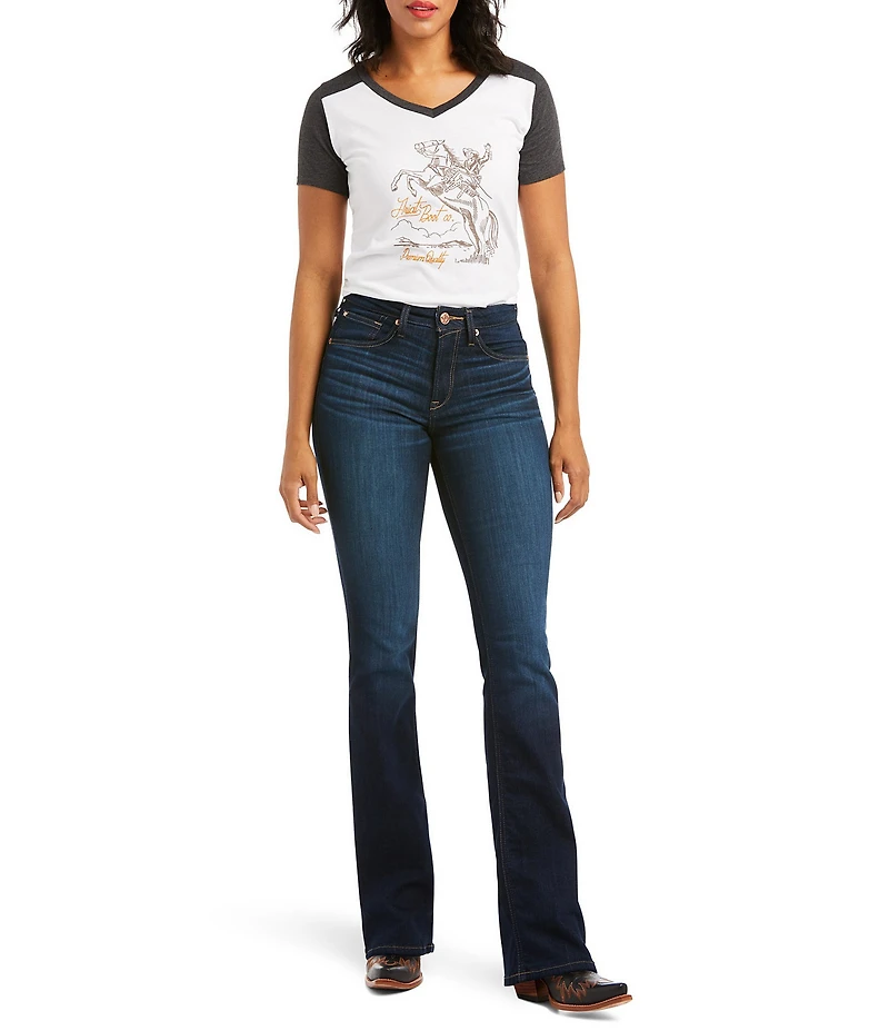 Ariat R.E.A.L. Mid Rise Stretch Denim Original Bootcut Jeans