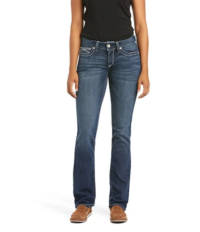 Ariat R.E.A.L. Mid Rise Stretch Ivy Stackable Straight Leg Jeans