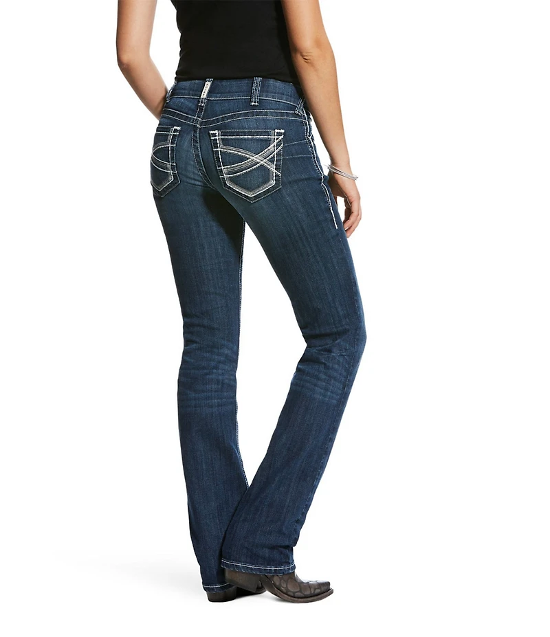 Ariat R.E.A.L. Mid Rise Stretch Ivy Stackable Straight Leg Jeans