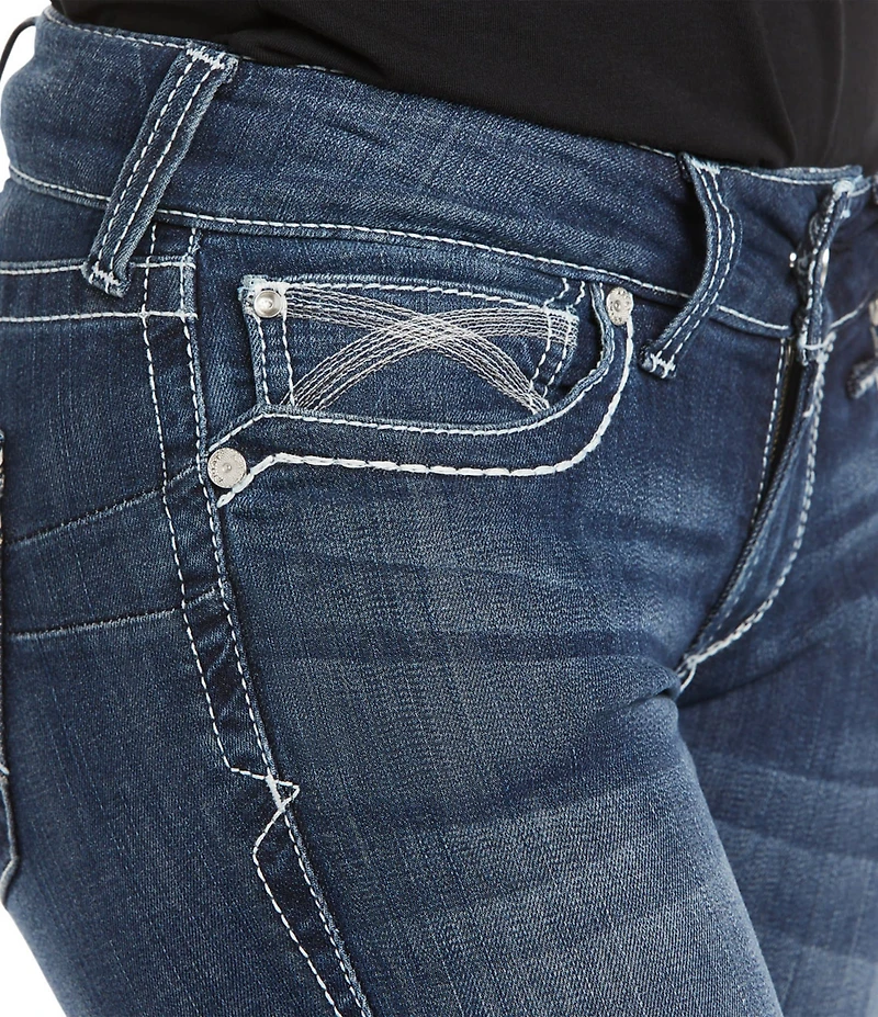 Ariat R.E.A.L. Mid Rise Stretch Ivy Stackable Straight Leg Jeans