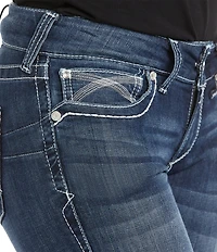 Ariat R.E.A.L. Mid Rise Stretch Ivy Stackable Straight Leg Jeans