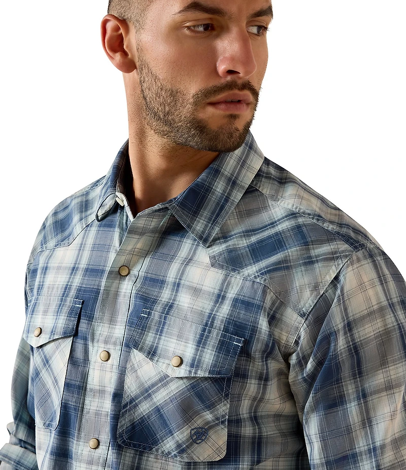 Ariat Retro Heathcliff Long Sleeve Plaid Woven Shirt