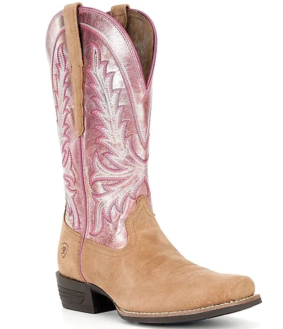 Ariat Women's Rock Creek Shock Shield® Leather Square Toe Western Boots
