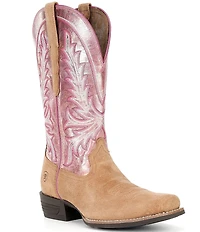 Ariat Women's Rock Creek Shock Shield® Leather Square Toe Western Boots