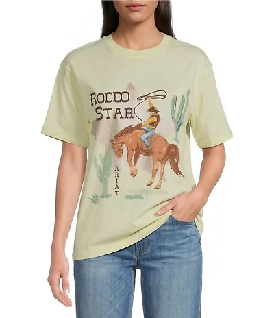 Ariat Rodeo Star Embellished Crew Neck Short Sleeve Boyfriend Tee