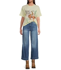 Ariat Rodeo Star Embellished Crew Neck Short Sleeve Boyfriend Tee