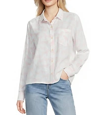 Ariat Rudford Horse Print Point Collar Long Sleeve Button Front Shirt