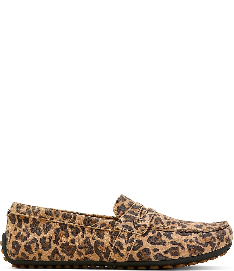 Ariat Selene Leopard Suede Driving Moccasin Penny Loafers