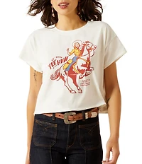 Ariat Sendero Yeehaw Crew Neck Short Sleeve Boxy Cropped Tee
