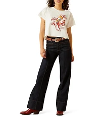Ariat Sendero Yeehaw Crew Neck Short Sleeve Boxy Cropped Tee