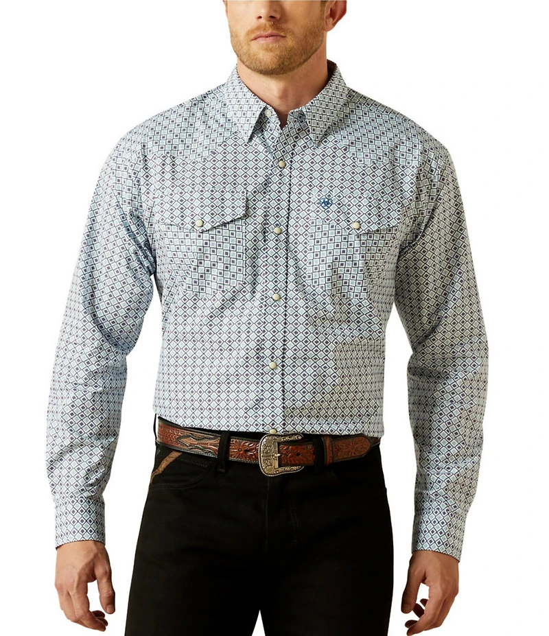 Ariat Sherwyn Classic Fit Long Sleeve Printed Woven Shirt