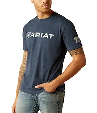 Ariat Shield Flag Short-Sleeve Logo Graphic T-Shirt