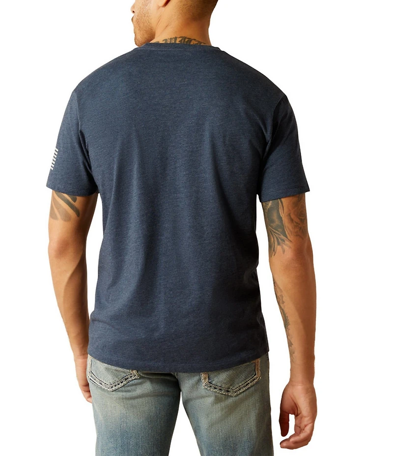 Ariat Shield Flag Short-Sleeve Logo Graphic T-Shirt