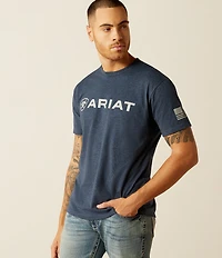 Ariat Shield Flag Short-Sleeve Logo Graphic T-Shirt