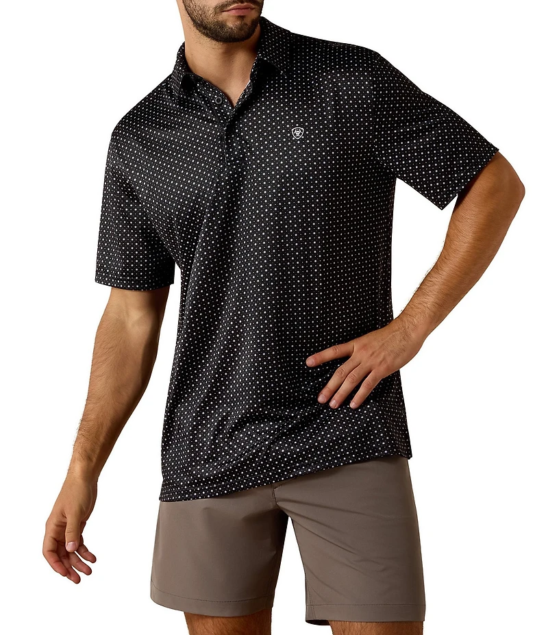 Ariat Short Sleeve Allover Print Polo