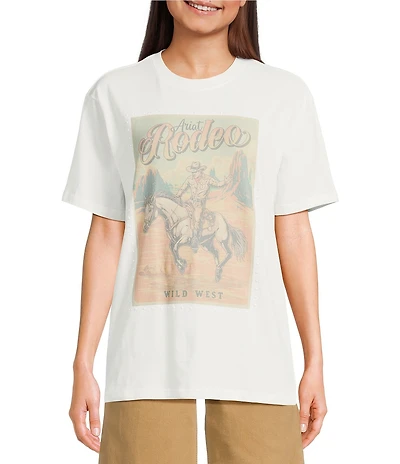 Ariat Short Sleeve Crew Neck Rodeo Western T-Shirt