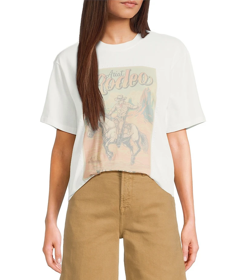 Ariat Short Sleeve Crew Neck Rodeo Western T-Shirt