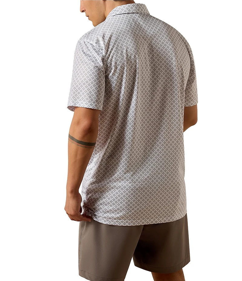 Ariat Short Sleeve Polo Allover Print Fitted Shirt