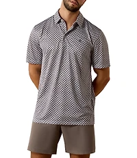 Ariat Short Sleeve Polo Allover Print Polo