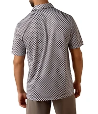 Ariat Short Sleeve Polo Allover Print Polo
