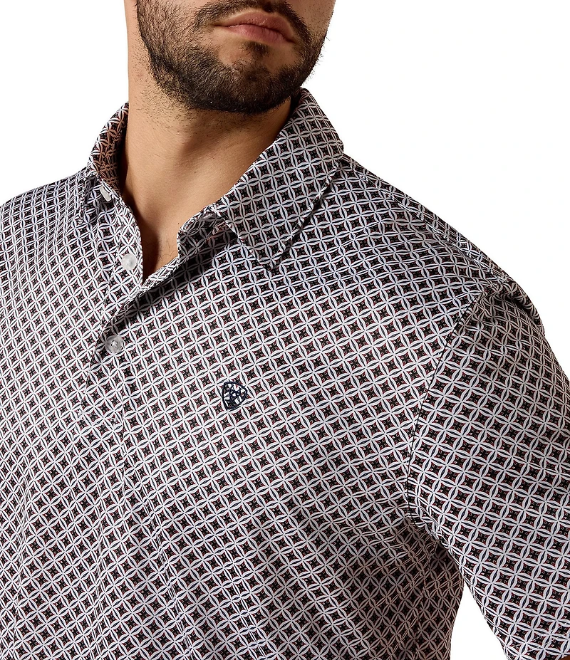 Ariat Short Sleeve Polo Allover Print Polo
