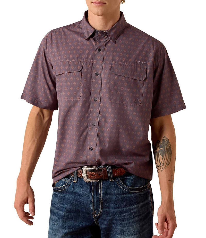 Ariat Short Sleeve Printed VentTEK™ Outbound Classic Fit Shirt