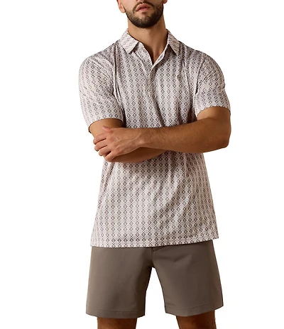Ariat Short Sleeve Southwest Geo Printed Polo