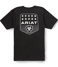 Ariat Short Sleeve Stripe Patriotic Badge T-Shirt
