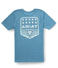 Ariat Short Sleeve Stripe Patriotic Badge T-Shirt