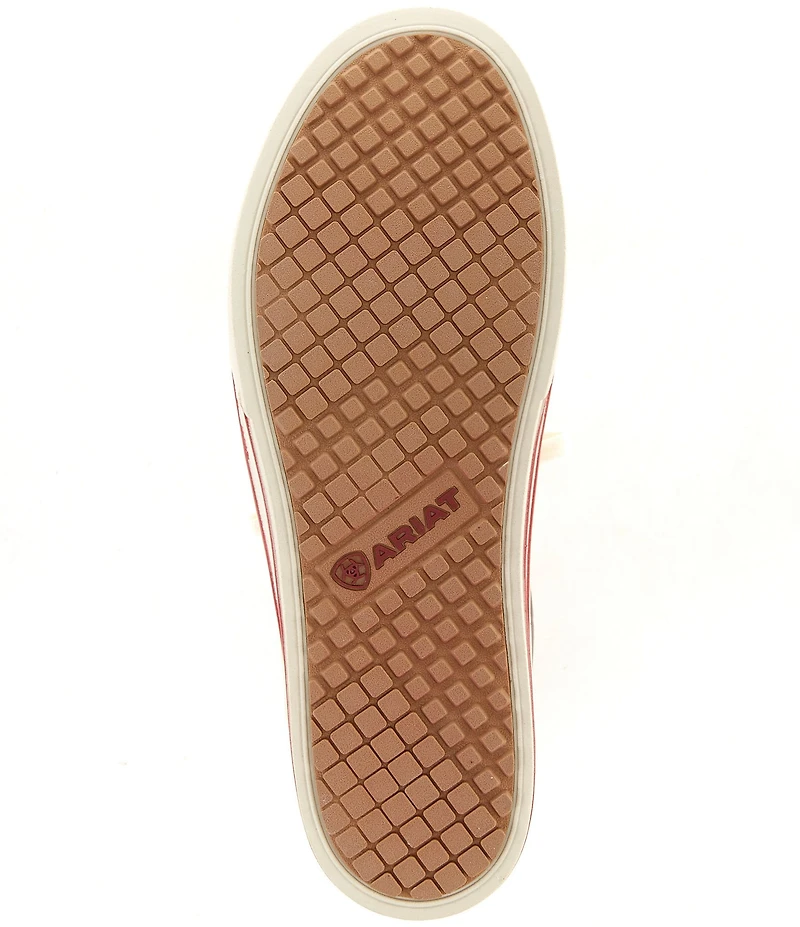 Ariat Skylar Luxe Croco Embossed Leather Lace Up Sneakers