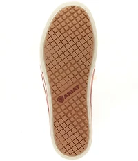 Ariat Skylar Luxe Croco Embossed Leather Lace Up Sneakers