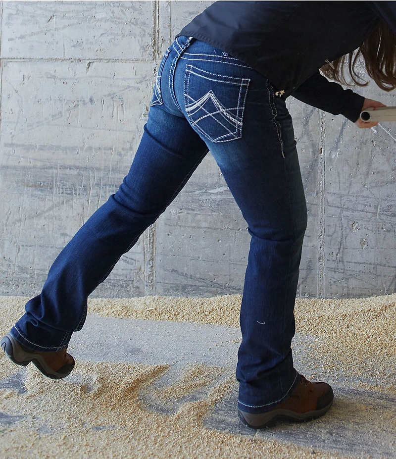 Ariat Slim Fit Boot Leg Mid Rise Real Riding Jeans