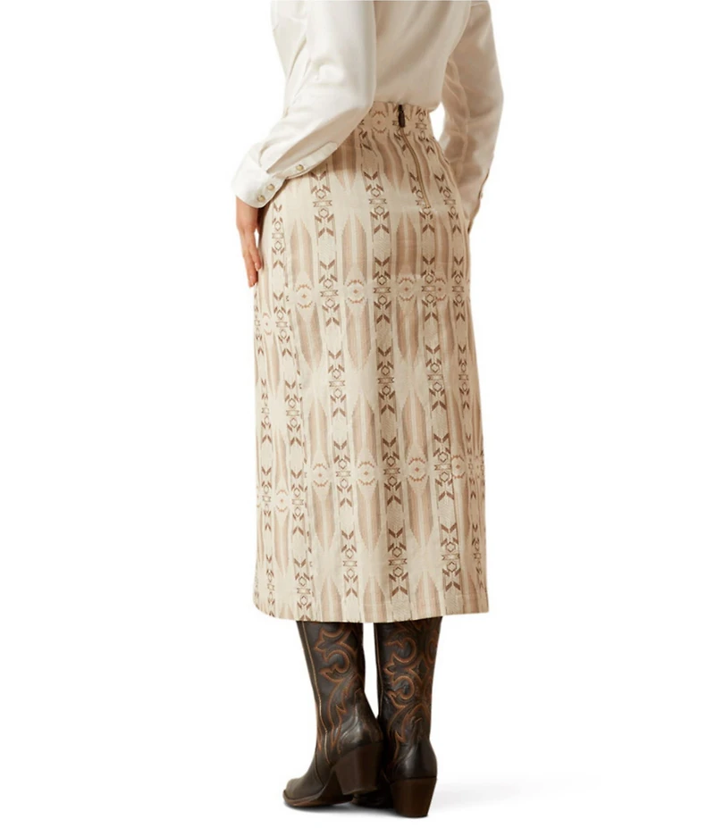 Ariat Southwestern Bombay Faux Wrap Midi Skirt