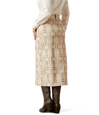 Ariat Southwestern Bombay Faux Wrap Midi Skirt