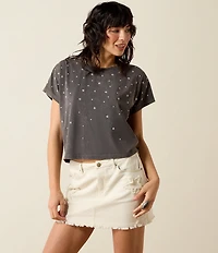 Ariat Star Studded Mineral Wash Crew Neck Short Sleeve Tee