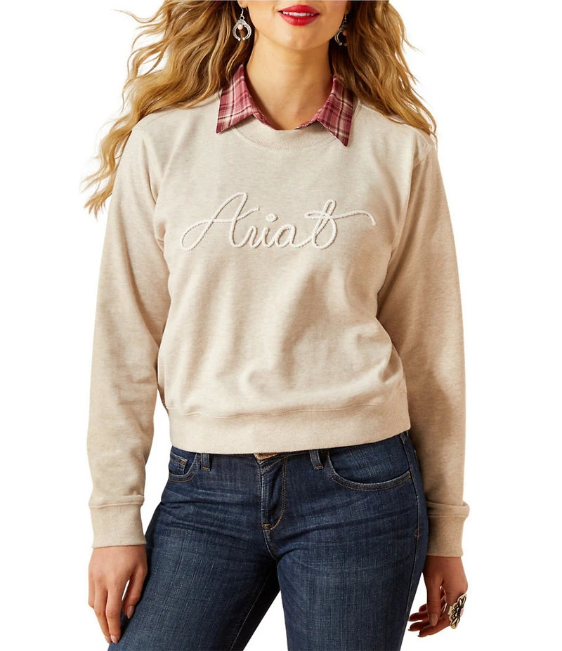Ariat Stitched-On Rope Essential Crew Neck Long Sleeve Sweatshirt