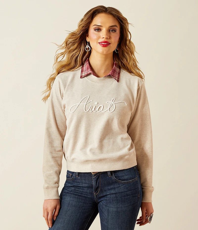 Ariat Stitched-On Rope Essential Crew Neck Long Sleeve Sweatshirt