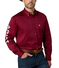 Ariat Team Logo Long-Sleeve Woven Twill Shirt