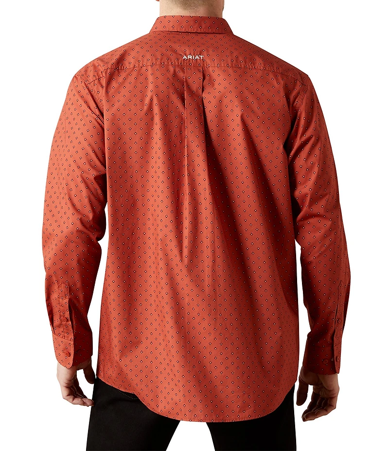 Ariat Team Porter Classic Fit Printed Long Sleeve Woven Shirt