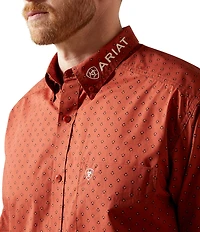Ariat Team Porter Classic Fit Printed Long Sleeve Woven Shirt