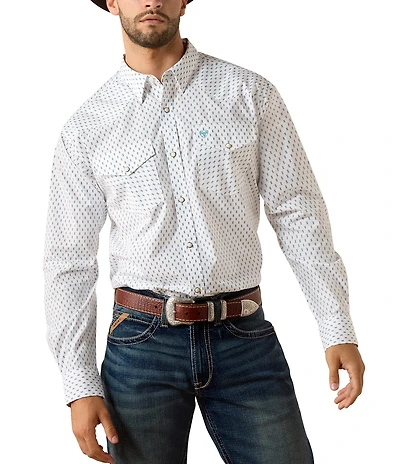 Ariat Terence Classic Fit Geometric Printed Woven Shirt