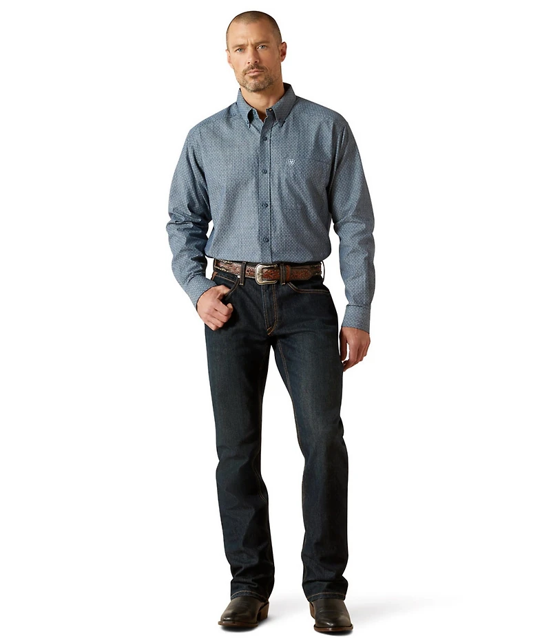 Ariat Trent Classic Fit Long Sleeve Printed Woven Shirt